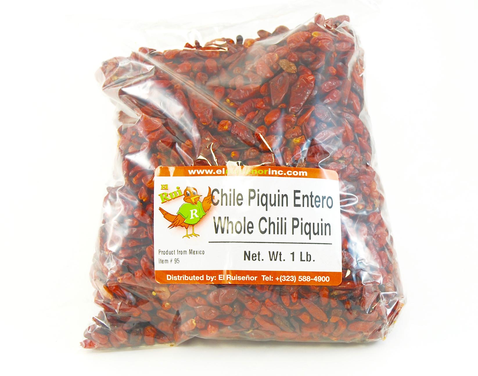 thumbnail image 2 of De Luna Chile Pequin – 4 Oz. Container, Dried Spicy Pequin Peppers, All-Natural 2 of 4